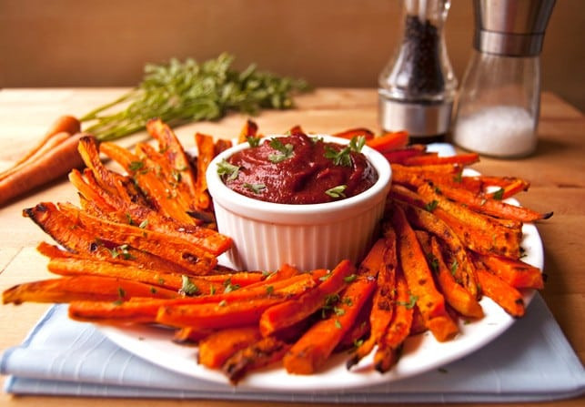 Healthy Carrot Snacks
 Healthy Baked Carrot Fries 2Teaspoons