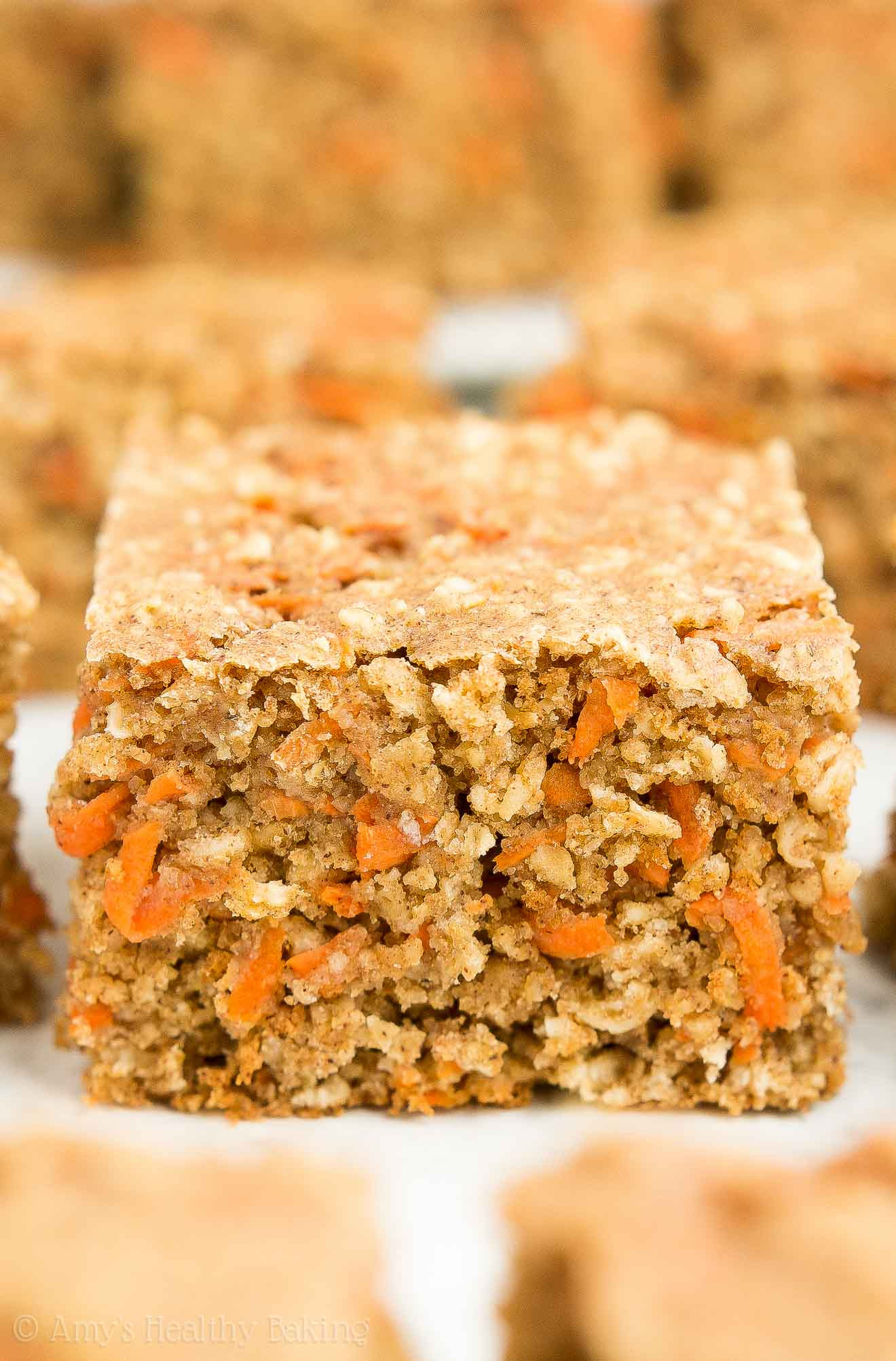 Healthy Carrot Snacks
 Healthy Carrot Cake Oatmeal Snack Cake