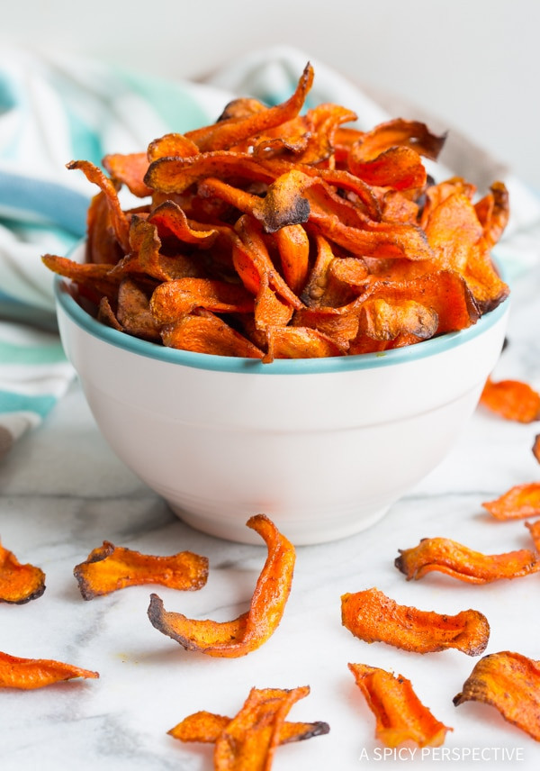 Healthy Carrot Snacks
 Healthy Baked Carrot Chips A Spicy Perspective