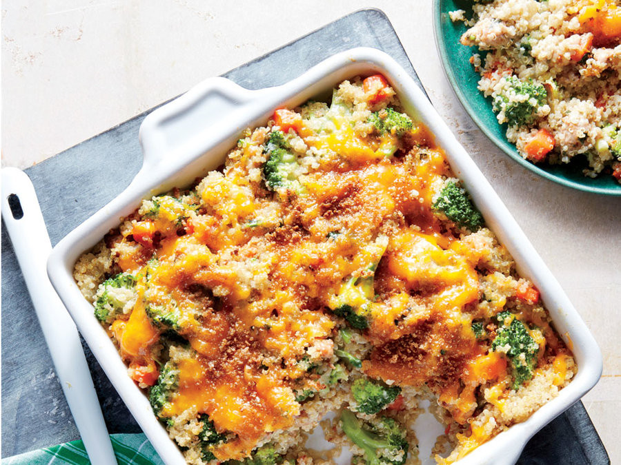 Healthy Casseroles For Two
 Cheesy Sausage Broccoli and Quinoa Casserole Our Best