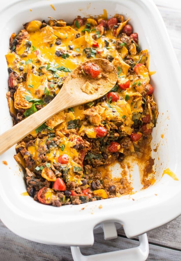 Healthy Casseroles With Ground Beef
 Slow Cooker Healthy Taco Casserole Slow Cooker Gourmet