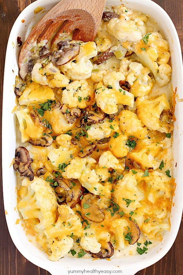 Healthy Cauliflower Casserole
 Cheesy Cauliflower Casserole Yummy Healthy Easy