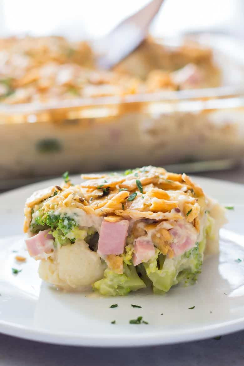 Healthy Cauliflower Casserole
 Healthy Broccoli Casserole Recipe with Ham • LeelaLicious