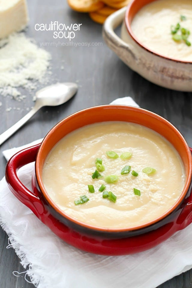 Healthy Cauliflower Soup
 Creamy Cauliflower Soup Yummy Healthy Easy