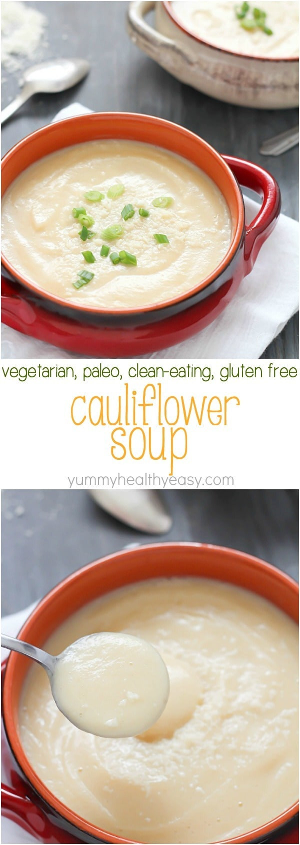 Healthy Cauliflower Soup
 Creamy Cauliflower Soup Yummy Healthy Easy