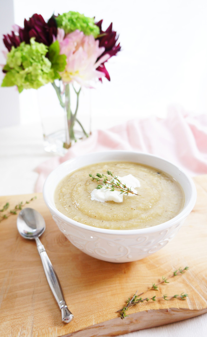 Healthy Cauliflower Soup
 Haute & Healthy Living Low Carb Creamy Cauliflower Soup