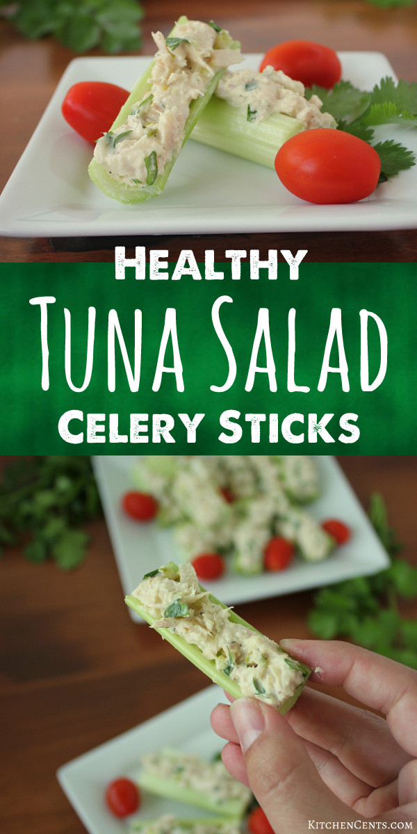 Healthy Celery Snacks
 Healthy Tuna Salad Celery Sticks Snack