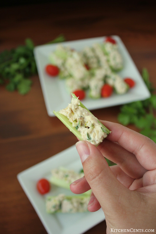 Healthy Celery Snacks
 Healthy Tuna Salad Celery Sticks Snack