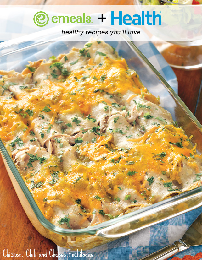 Healthy Cheese Enchiladas
 Chicken Chili and Cheese Enchiladas from HEALTH