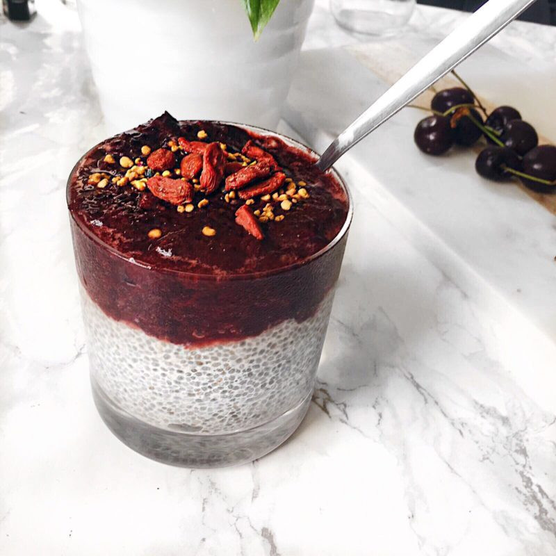 Healthy Cherry Recipes
 Healthy Chia Pudding with Cherry Sauce Recipe