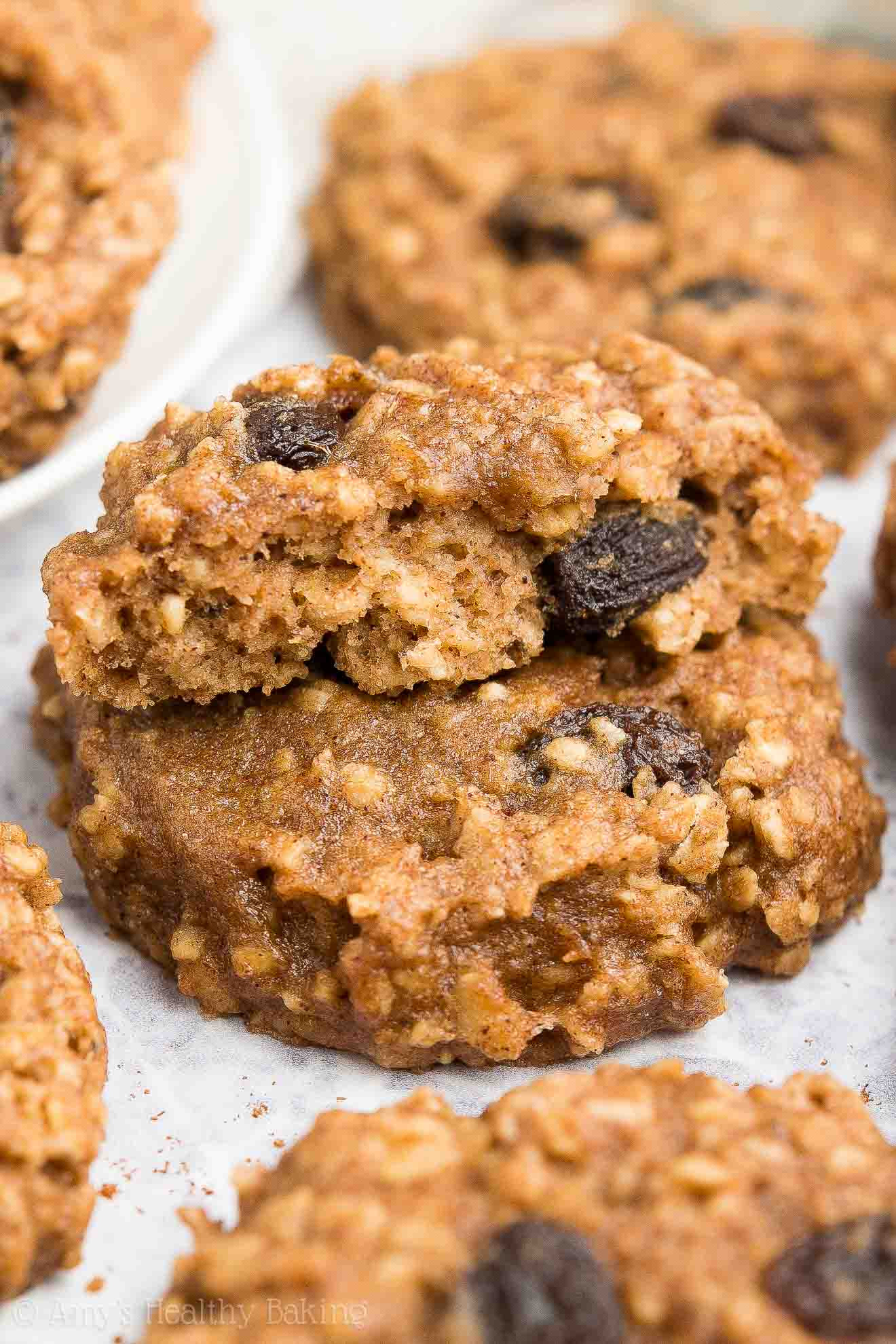 Healthy Chewy Oatmeal Raisin Cookies
 Healthy Banana Oatmeal Raisin Cookies