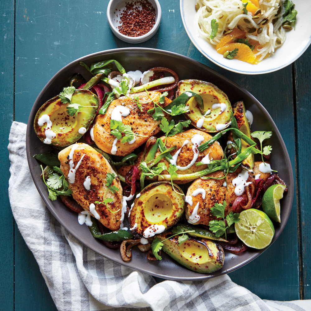 Healthy Chicken And Avocado Recipes
 Skillet Chicken with Seared Avocados Recipe