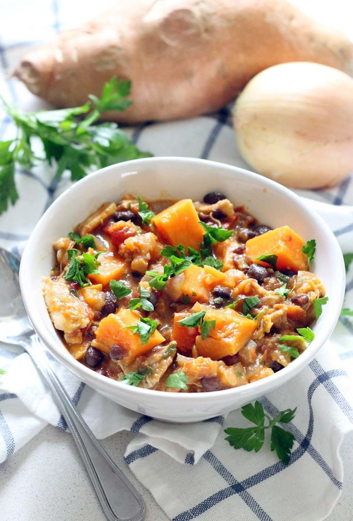 Healthy Chicken And Black Bean Recipes
 Chicken Sweet Potato and Black Bean Stew