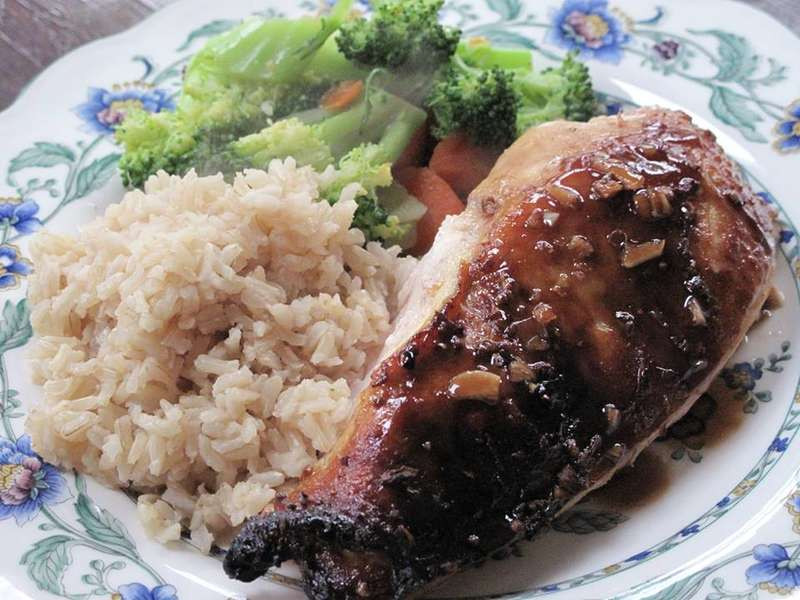 Healthy Chicken And Brown Rice Recipes
 Extra healthy roast chicken with brown rice and boiled