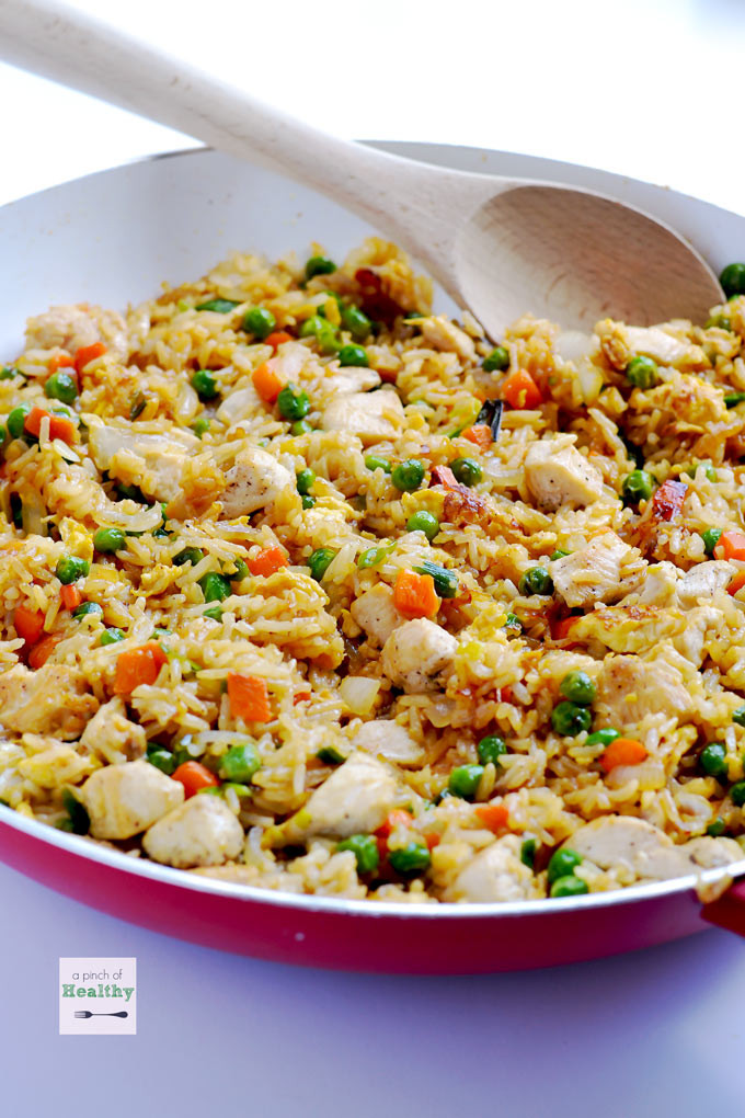 Healthy Chicken And Brown Rice Recipes
 Chicken Fried Rice better than take out  A Pinch of