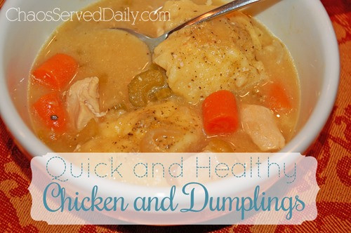 Healthy Chicken And Dumplings
 Quick and Healthy Chicken and Dumplings & a Menu