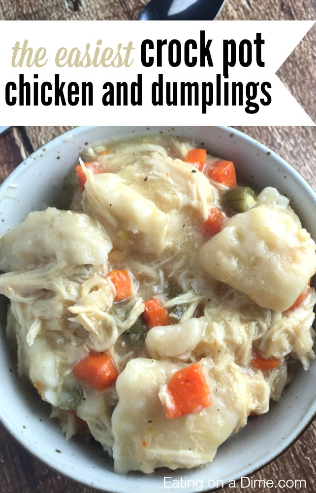 Healthy Chicken And Dumplings Crock Pot
 Crock Pot Chicken and Dumplings The Sassy Slow Cooker