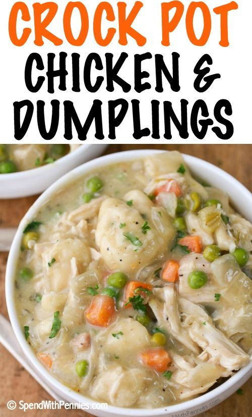 Healthy Chicken And Dumplings Crock Pot
 Easy Crock Pot Chicken and Dumplings Juicy chicken