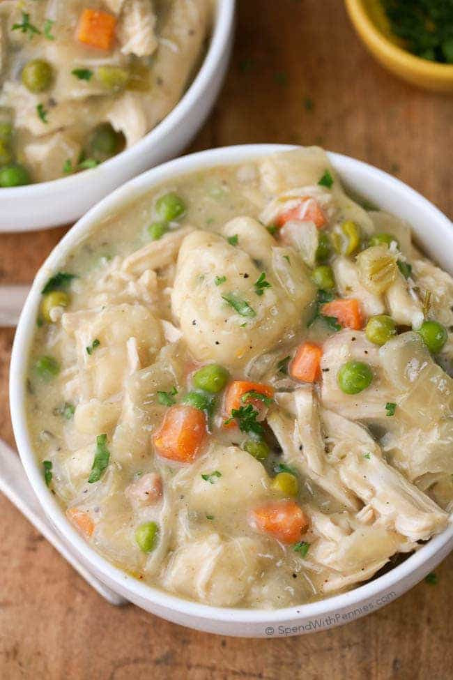 Healthy Chicken And Dumplings Crock Pot
 Crock Pot Chicken and Dumplings Spend With Pennies