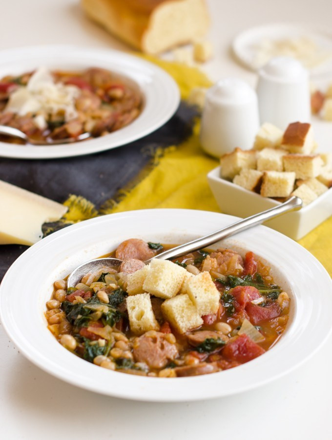 Healthy Chicken And Kale Recipes
 Easy and Healthy Chicken Sausage White Bean and Kale Soup