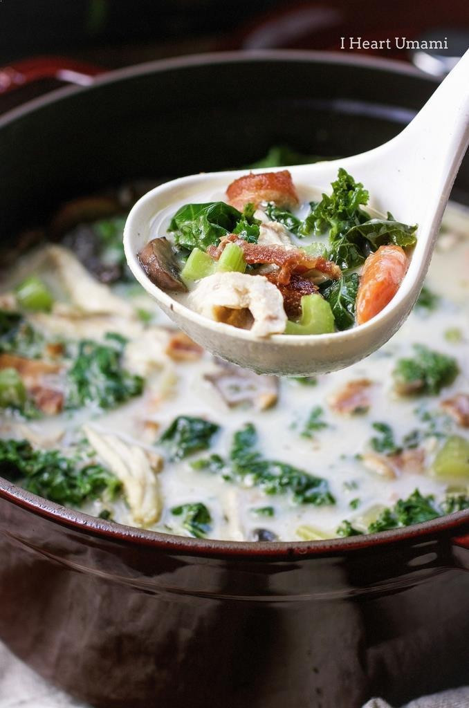 Healthy Chicken And Kale Recipes
 Creamy Chicken Kale Soup Paleo Whole30