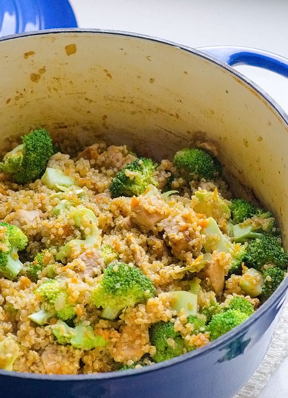 Healthy Chicken And Quinoa Recipes
 e Pot Quinoa Chicken and Broccoli iFOODreal Healthy