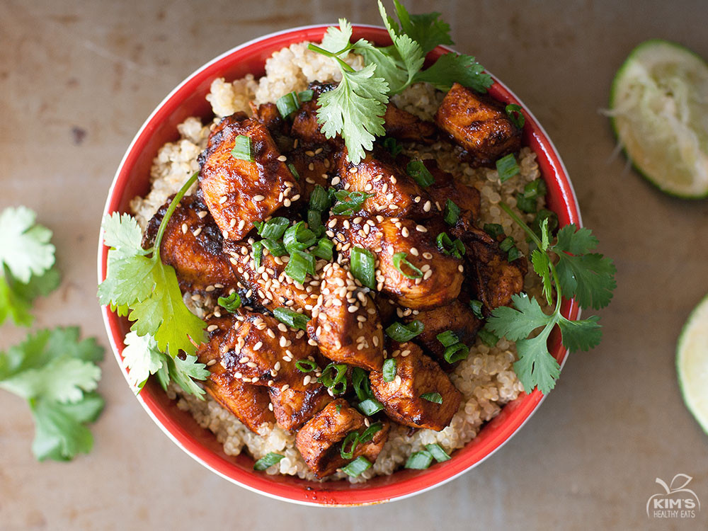 Healthy Chicken And Quinoa Recipes
 Sriracha Chicken Quinoa Bowl