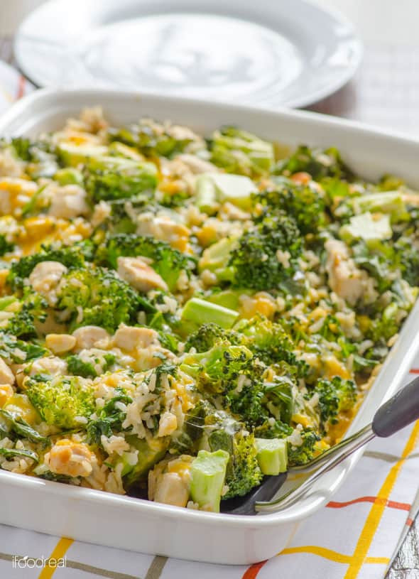Healthy Chicken And Rice Casserole
 Healthy Chicken Broccoli Rice Casserole iFOODreal