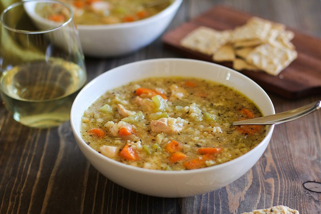 Healthy Chicken And Rice Soup
 Crock Pot Chicken and Rice Soup The Roasted Root