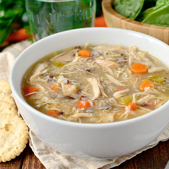Healthy Chicken And Rice Soup
 Crock Pot Chicken and Wild Rice Soup Healthy Crock Pot
