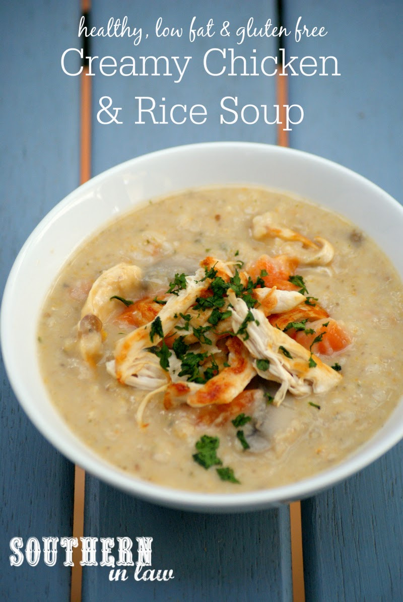 Healthy Chicken And Rice Soup
 Southern In Law Recipe Healthy Creamy Chicken and Rice Soup