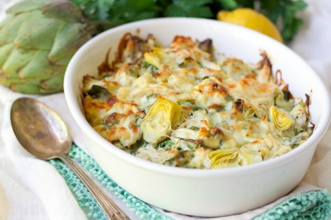 Healthy Chicken And Spinach Casserole
 Healthy Spinach Artichoke Chicken Casserole