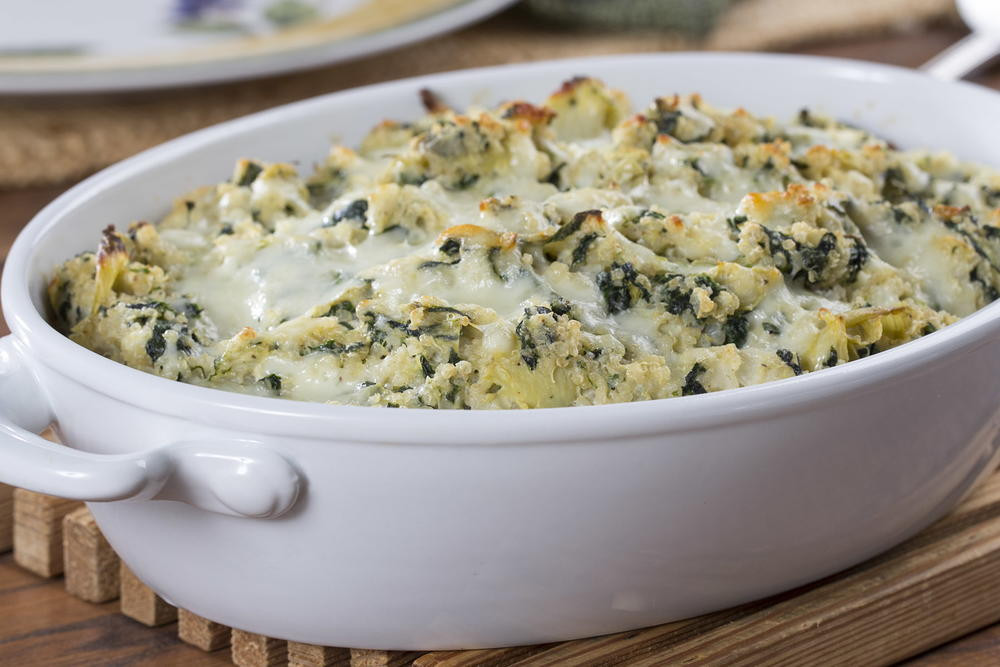 Healthy Chicken And Spinach Casserole
 Spinach & Artichoke Casserole