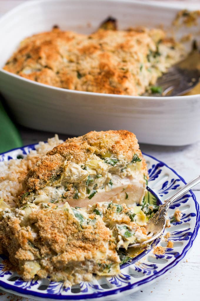 Healthy Chicken And Spinach Casserole
 healthy artichoke chicken bake