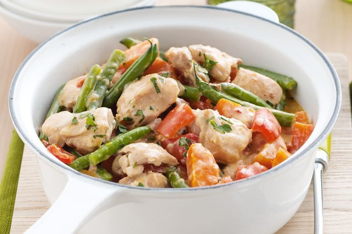 Healthy Chicken And Vegetable Casserole
 Spicy chicken and ve able casserole