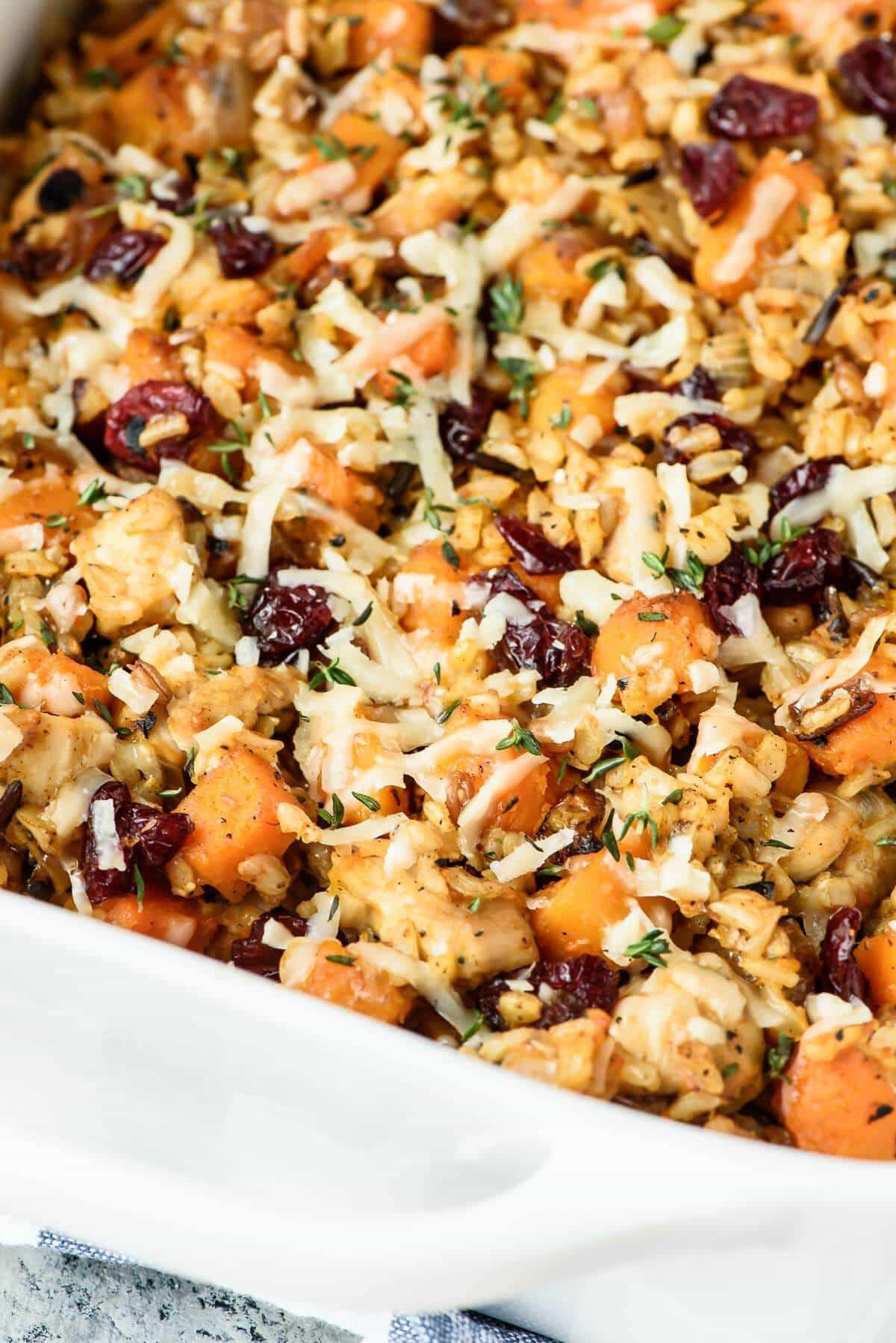 Healthy Chicken And Wild Rice Casserole
 Chicken and Wild Rice Casserole with Butternut Squash