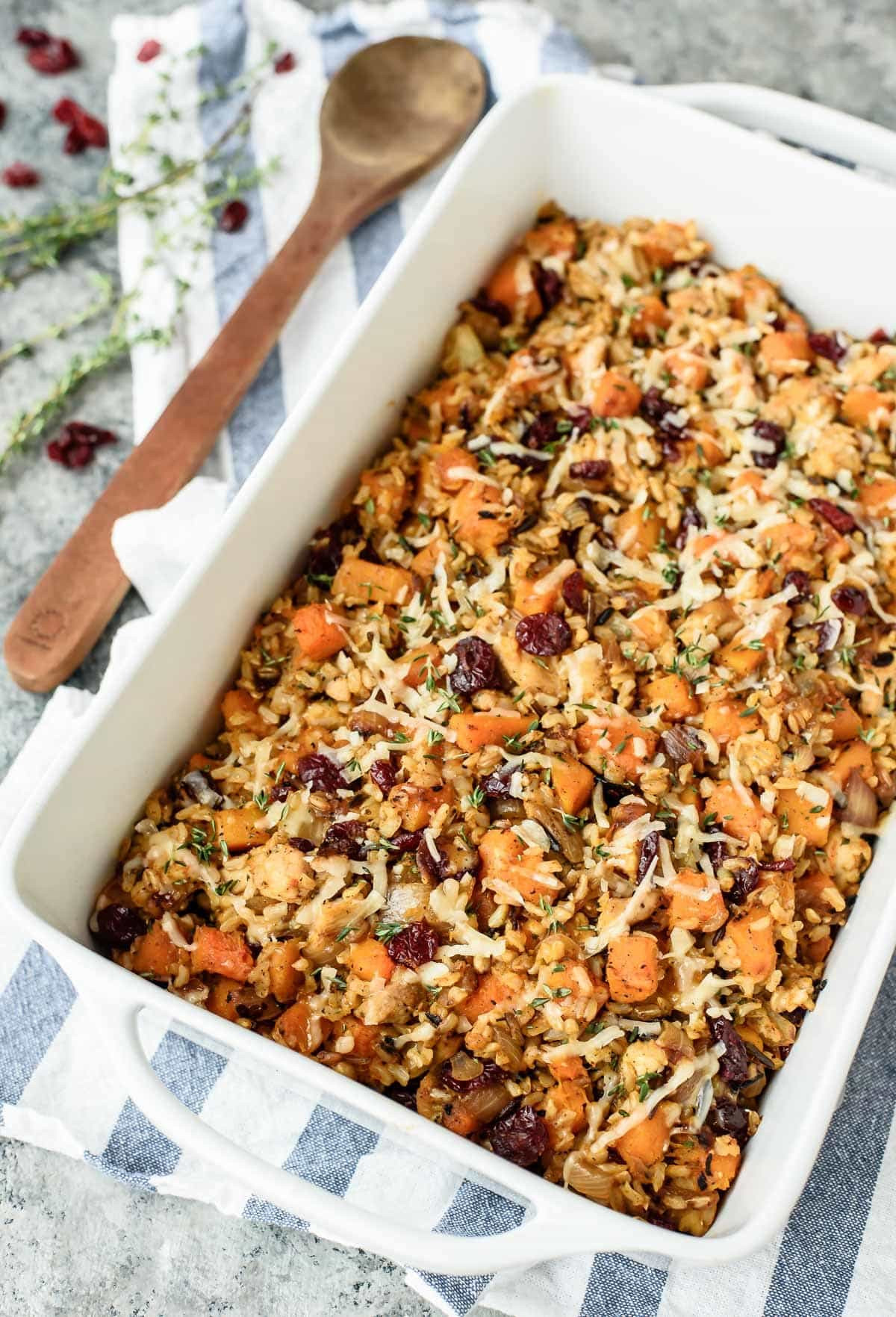 Healthy Chicken And Wild Rice Casserole
 Chicken and Wild Rice Casserole with Butternut Squash