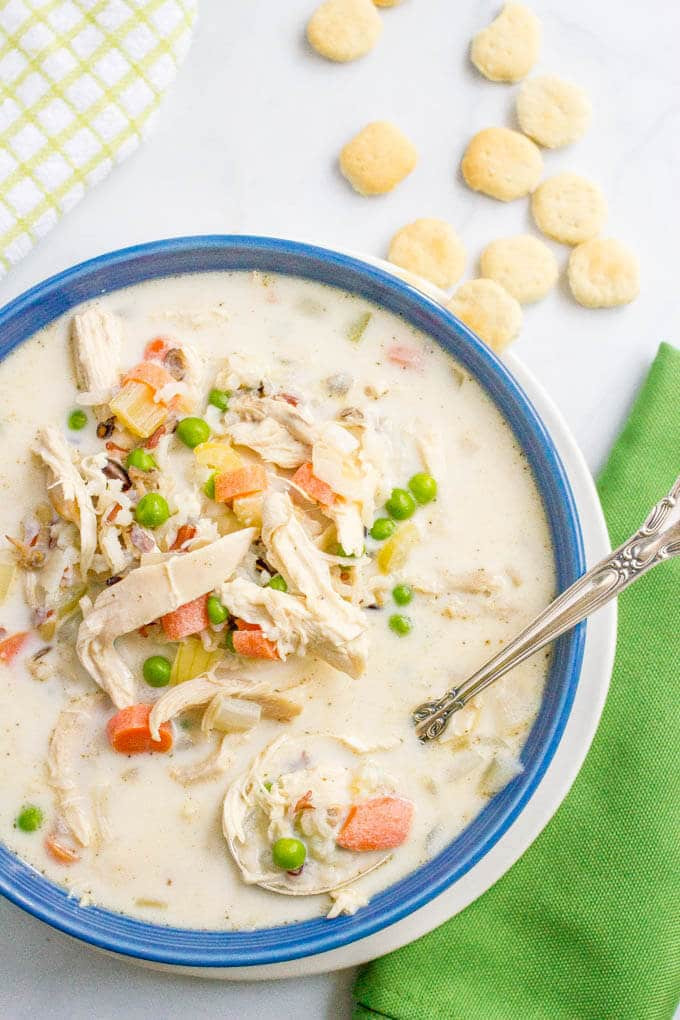 Healthy Chicken And Wild Rice Soup
 Healthy creamy chicken and wild rice soup Family Food on