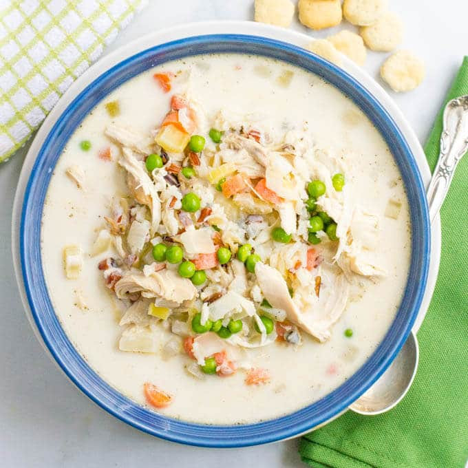 Healthy Chicken And Wild Rice Soup
 Healthy creamy chicken and wild rice soup Family Food on