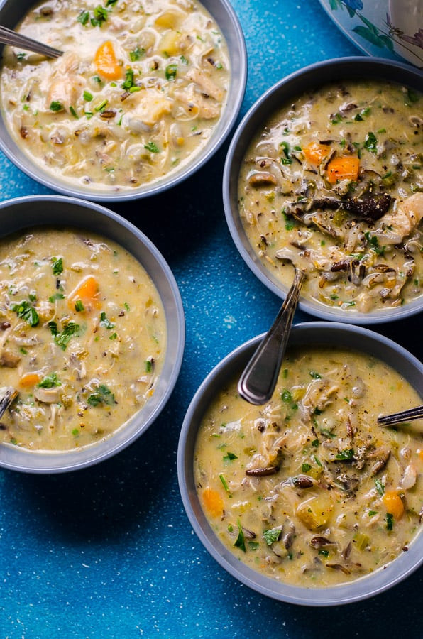 Healthy Chicken And Wild Rice Soup
 Healthy Chicken Wild Rice Soup iFOODreal Healthy