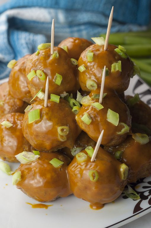 Healthy Chicken Appetizers
 Firecracker Chicken Meatballs