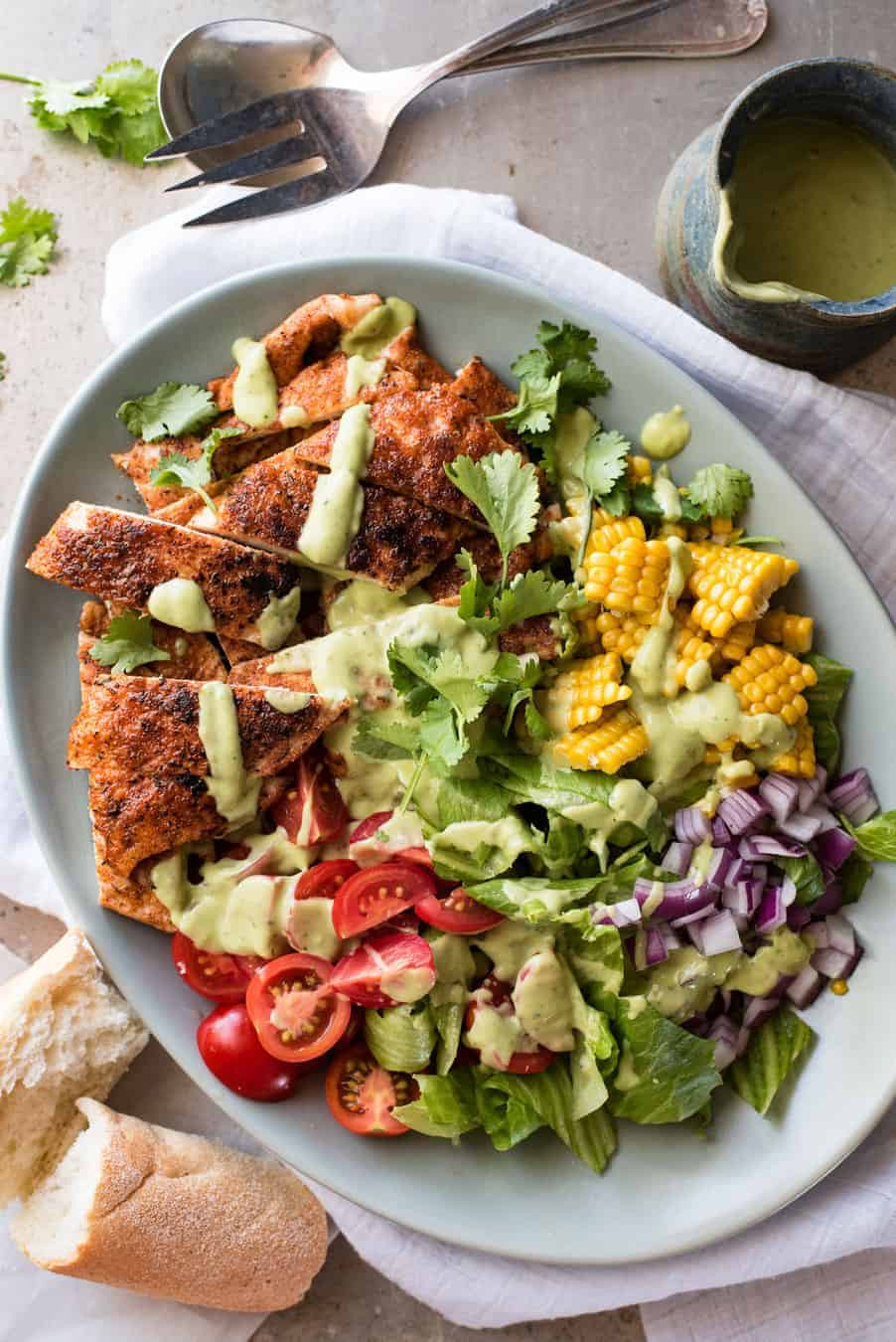 Healthy Chicken Avocado Recipes
 Chicken Salad with Avocado Dressing