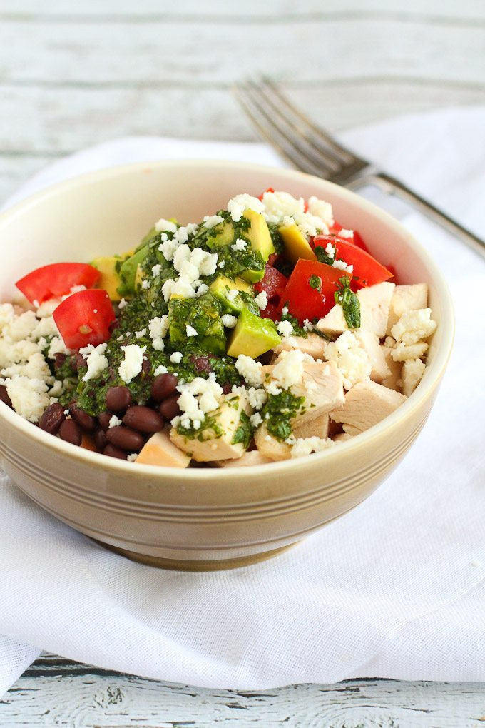 Healthy Chicken Bowl Recipes
 Quick Chicken Burrito Bowl Recipe with Cilantro Dressing