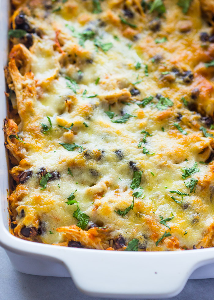 Healthy Chicken Casserole Ideas
 Tex Mex Spiralized Sweet Potato & Chicken Casserole