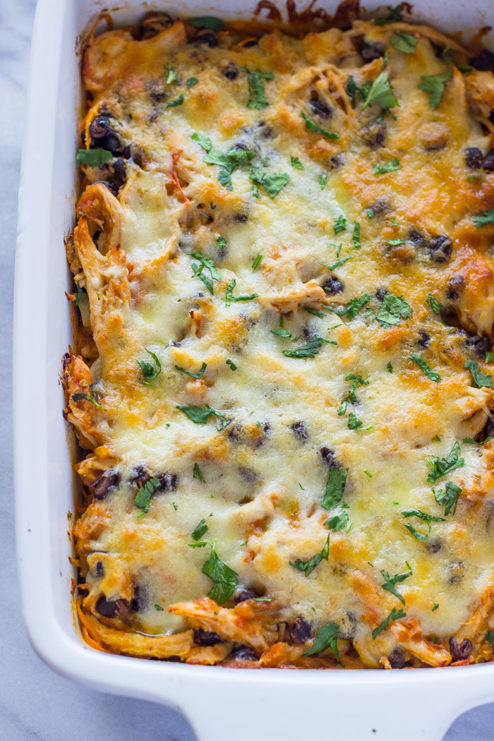 Healthy Chicken Casserole Low Carb
 Tex Mex Spiralized Sweet Potato & Chicken Casserole