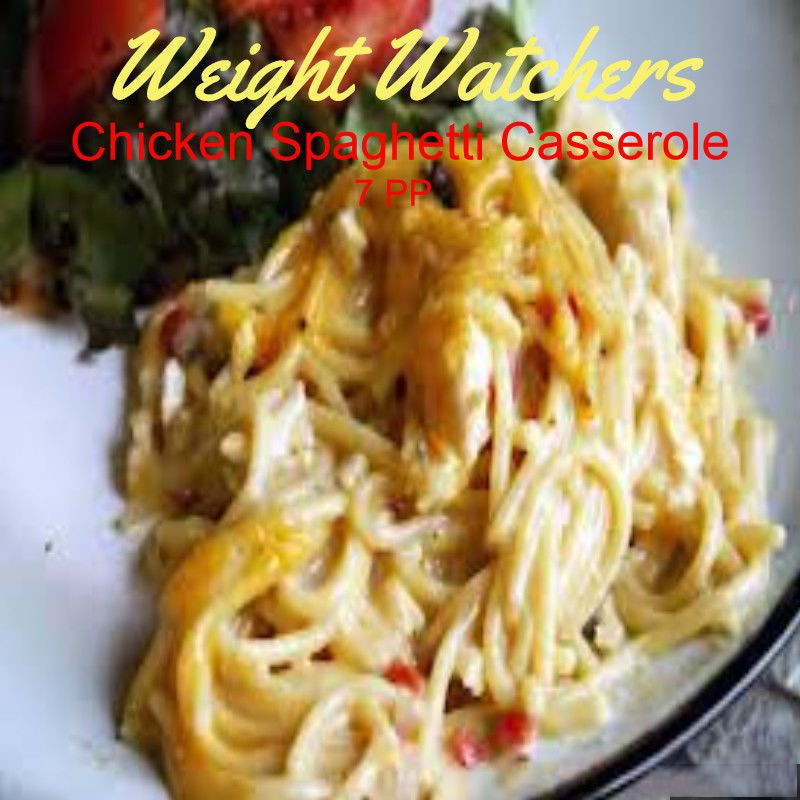 Healthy Chicken Casserole Recipes Weight Watchers
 Weight Watchers Chicken Spaghetti Casserole