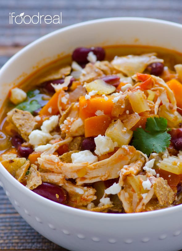 Healthy Chicken Chili Crock Pot
 Crockpot Buffalo Chicken Chili iFOODreal Healthy