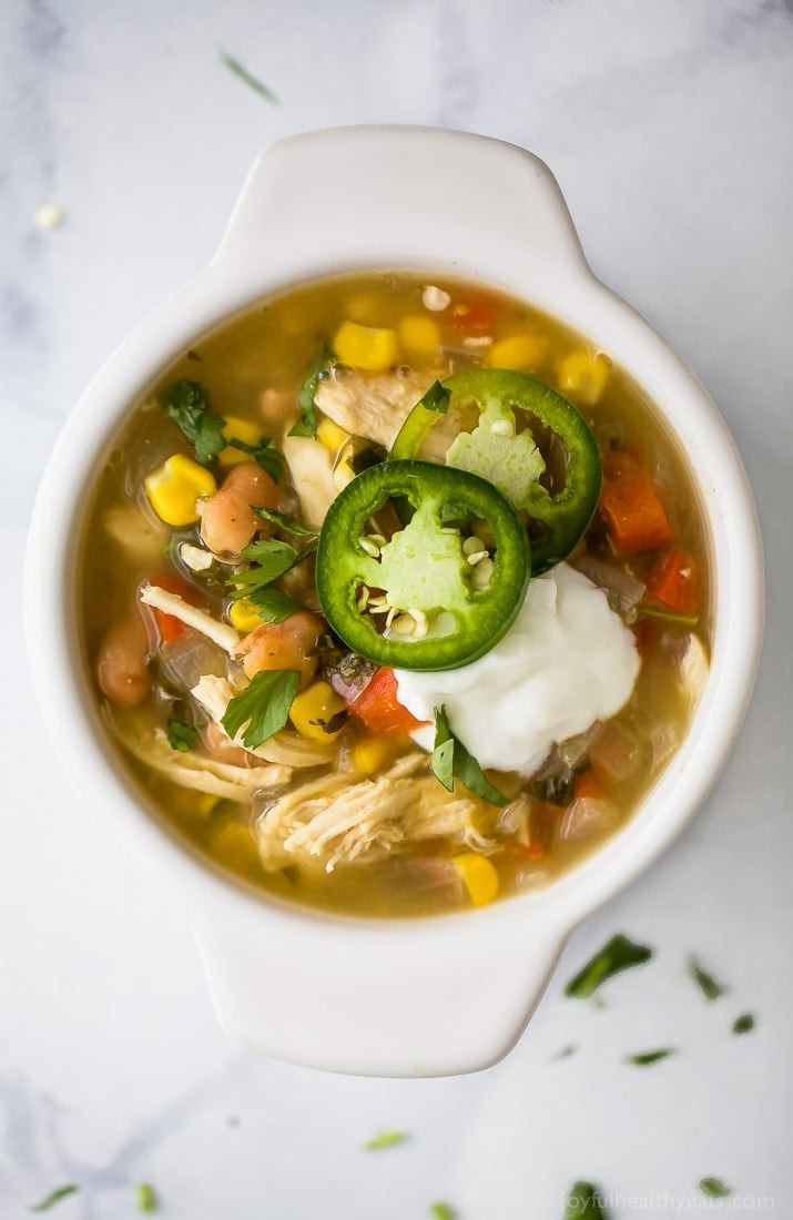 Healthy Chicken Chili Crock Pot
 Easy Crock Pot White Chicken Chili