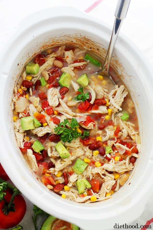 Healthy Chicken Chili Crock Pot
 Crock Pot White Chicken Chili Recipe