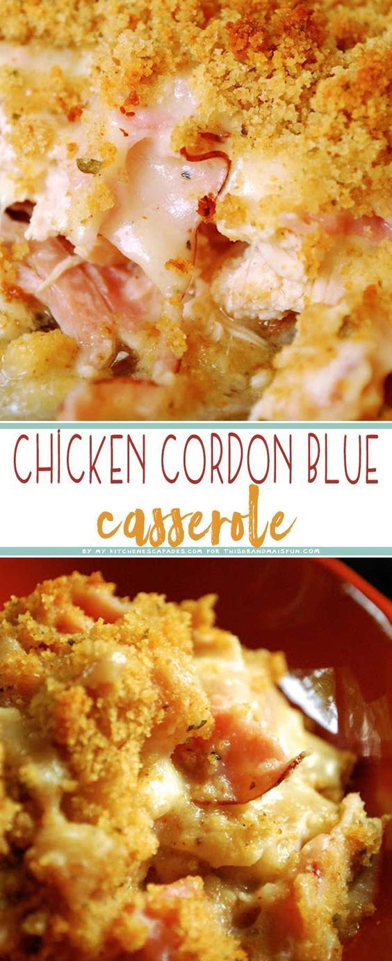 Healthy Chicken Cordon Bleu Casserole
 Chicken Cordon Bleu Casserole Dinner Ideas